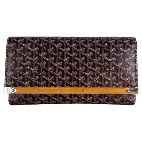 goyard pochette purse bois clutch|Goyard clutch for sale.